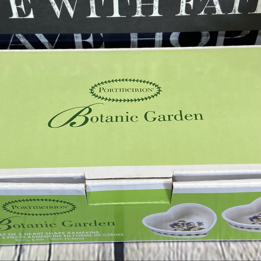 PORTMEIRION Botanic Garden Decorative Heart Ramekin Set-NIB-🔥FINAL PRICE🔥 - Picture 9 of 14